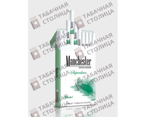 Сигареты Manchester Superslims Menthol Сигареты Manchester Superslims Menthol